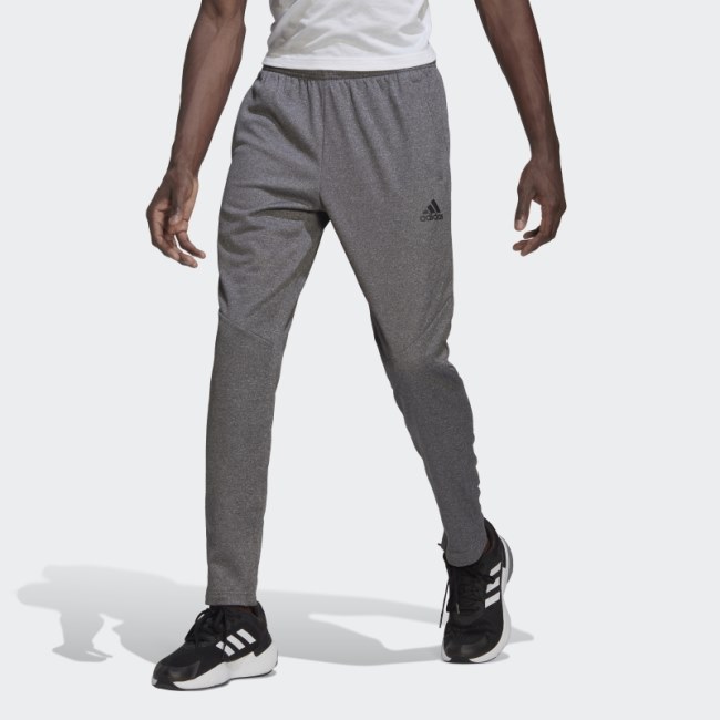 AEROREADY Game and Go Small Logo Tapered Pants Grey Adidas