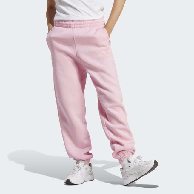 True Pink Adidas Essentials Fleece Joggers