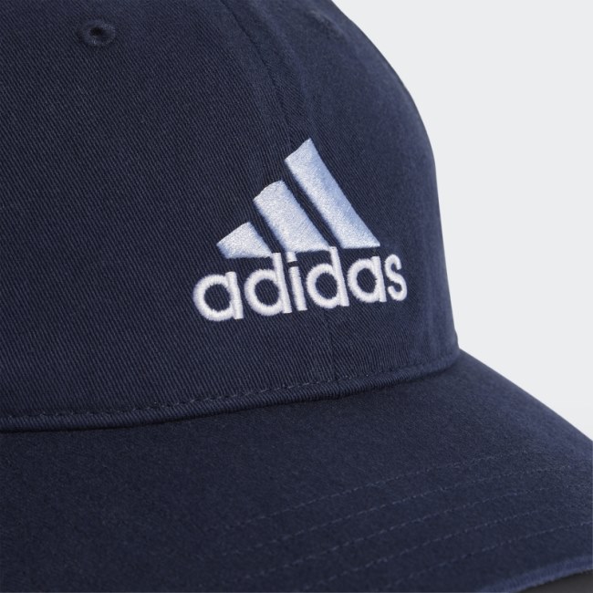Adidas Two-Colour Embroidered Logo Dad Cap Ink